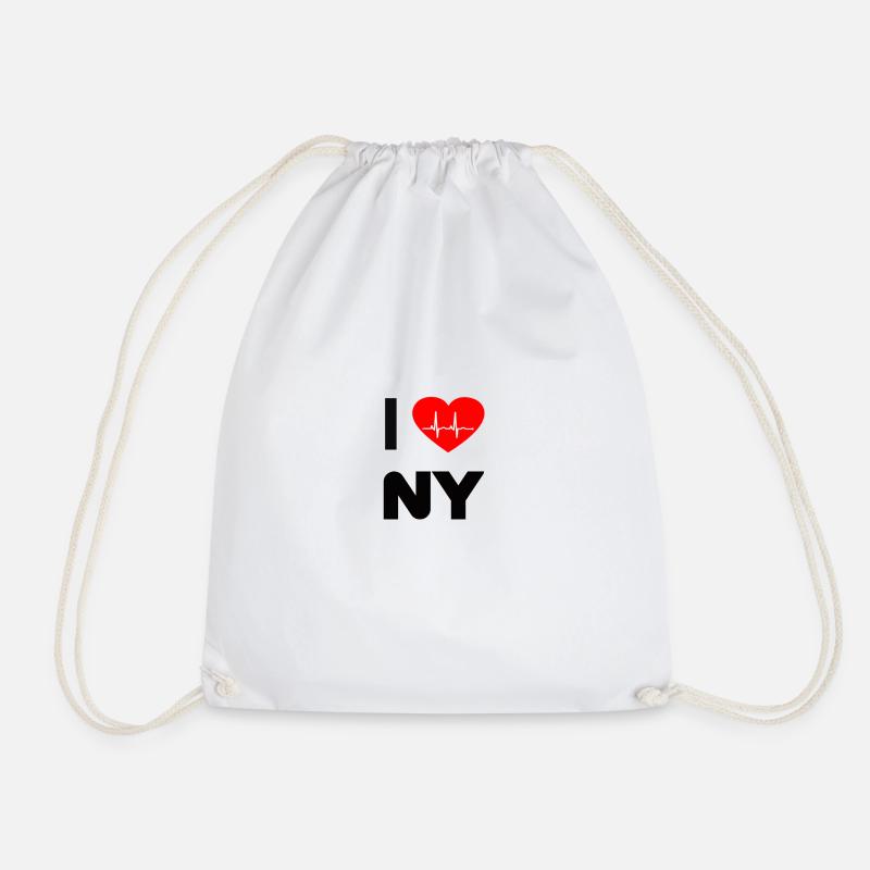 i love NY - Turnbeutel - Weiß