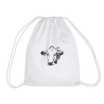 vache - Sac de sport léger - blanc - Devant