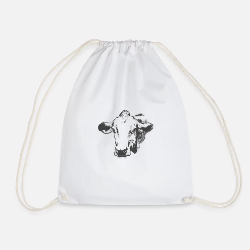 vache - Sac de sport léger - blanc