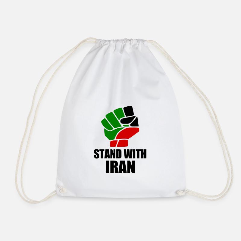 Stand with iran - Sac de sport léger - blanc