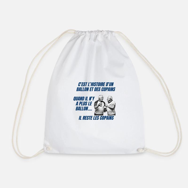 Rugby Buddies - Drawstring Bag - white
