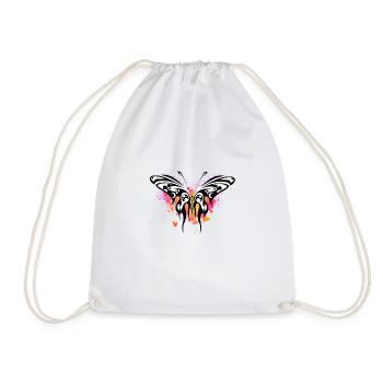 Butterfly aquarelle - Sac de sport léger - blanc - Devant