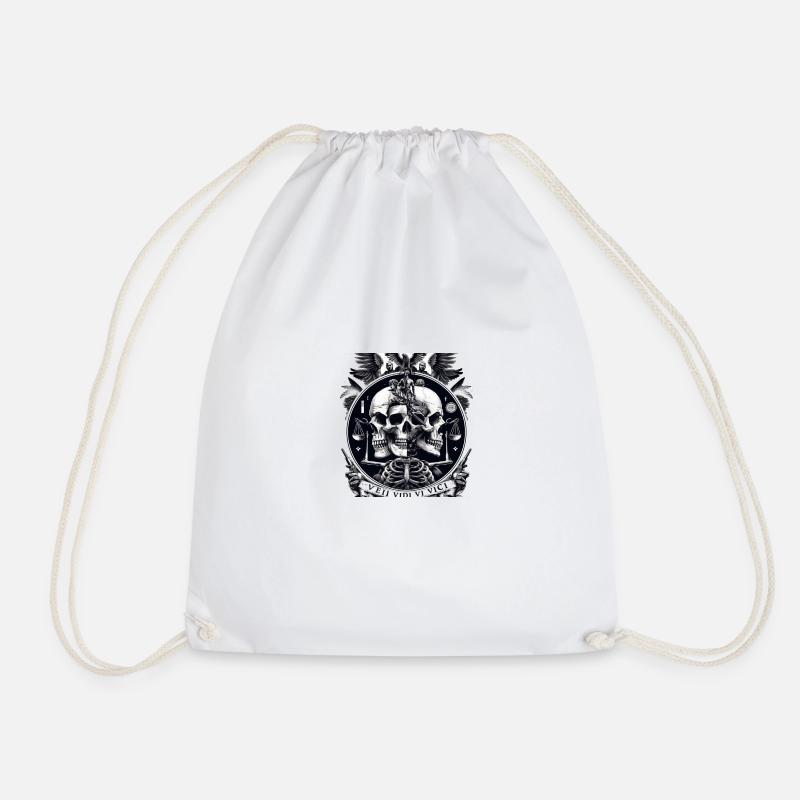Dead Veni Vidi Vici - Drawstring Bag - white