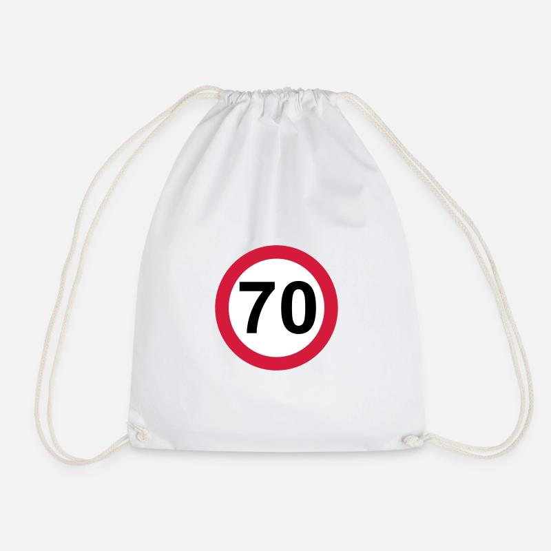 70 Geburtstag - Turnbeutel - Weiß