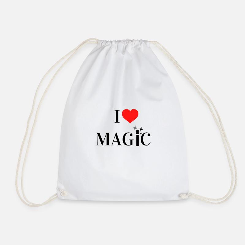 I Love Magic - Turnbeutel - Weiß
