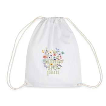 Plants, Not Plain | Plants, not ordinary - Drawstring Bag - white - Front