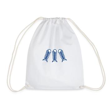 EASTER. FISH. APRIL FOOL. HOLIDAY. SUMMER - Drawstring Bag - white - Front