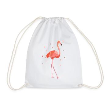 Flamingo géométrique - Sac de sport léger - blanc - Devant