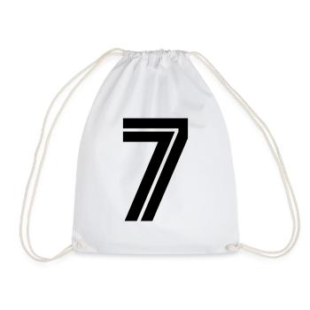 7 - Drawstring Bag - white - Front