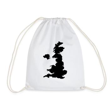 united kingdom uk map - Sac de sport léger - blanc - Devant