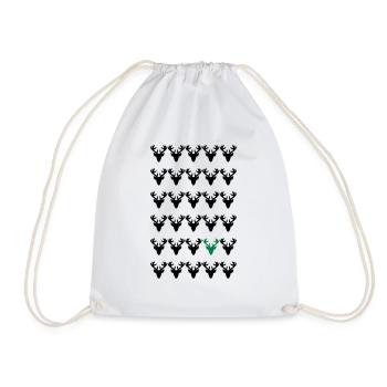 Soyez différent - costumes motif de Noël Hirsch - Sac de sport léger - blanc - Devant
