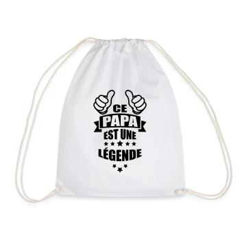 ce papa est une légende - Sac de sport léger - blanc - Devant
