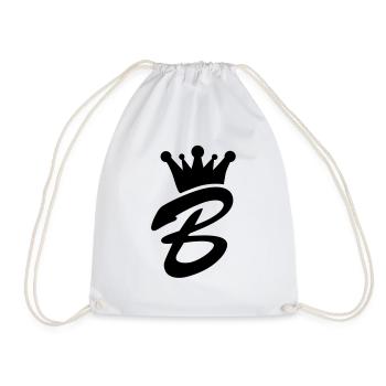b_krone__f1 - Drawstring Bag - white - Front
