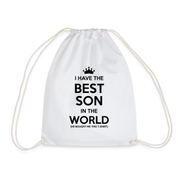 i have the best son in the world - Turnbeutel - Weiß - Vorne