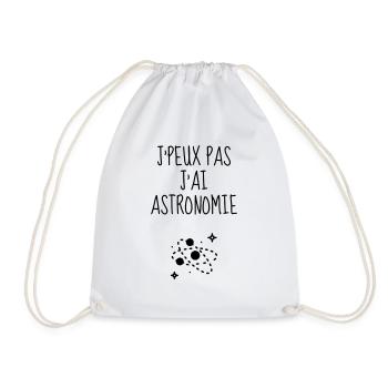 Astronomy / Astronomer / Astronomie / Astronom - Drawstring Bag - white - Front