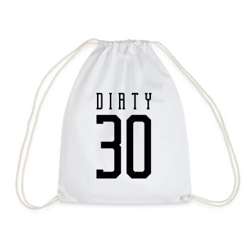 dirty 30 design - Turnbeutel - Weiß - Vorne