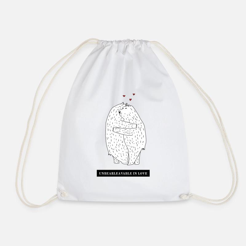 Loving bears - Drawstring Bag - white