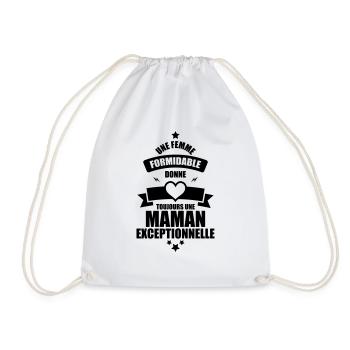 une femme formidable donne une maman - Sac de sport léger - blanc - Devant
