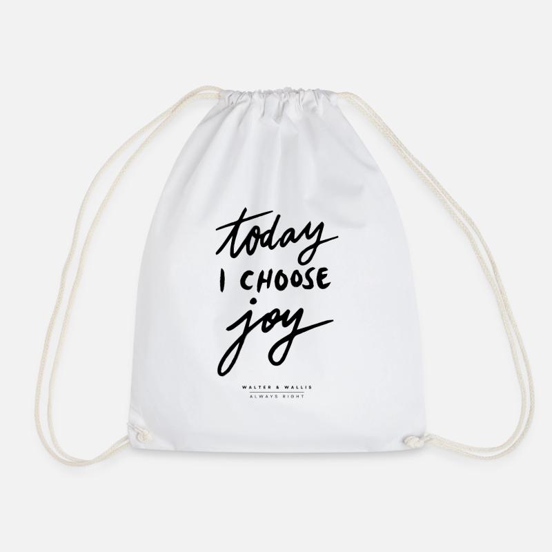 Walter & Wallis - Psy 14 - Drawstring Bag - white