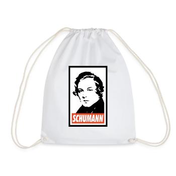 Robert Schumann - Drawstring Bag - white - Front
