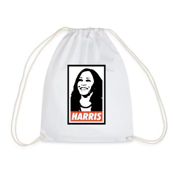 Kamala Harris - Drawstring Bag - white - Front