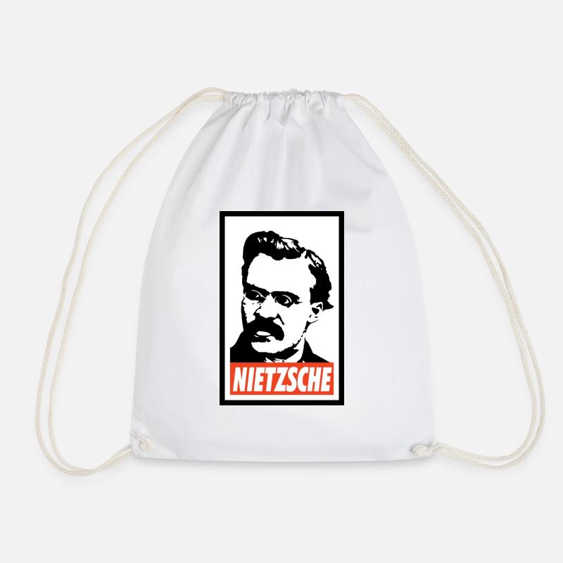 Friedrich Nietzsche - Turnbeutel - Weiß