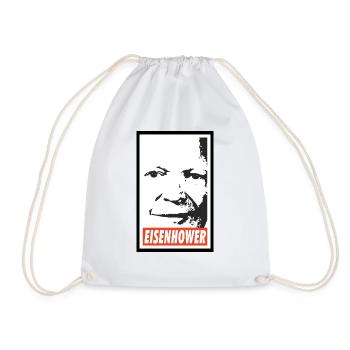 Dwight D. Eisenhower - Turnbeutel - Weiß - Vorne