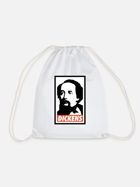 Charles Dickens - Turnbeutel - Weiß