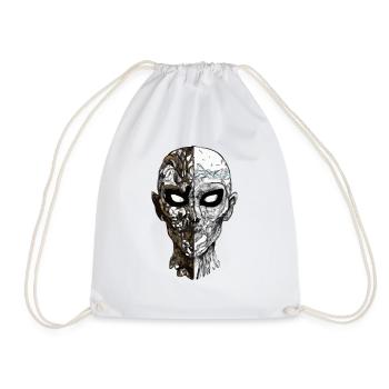 Tête de mort - Sac de sport léger - blanc - Devant