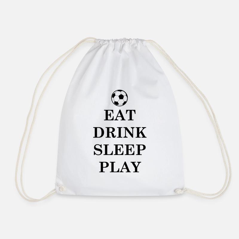 Fußball Soccer - Turnbeutel - Weiß