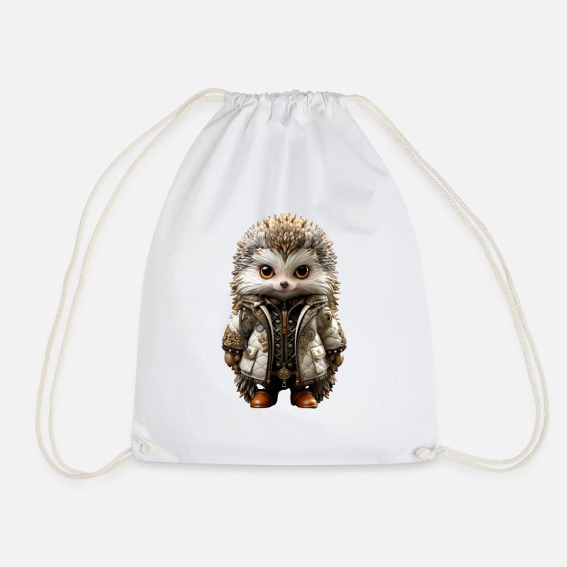 Mister Spike - Drawstring Bag - white