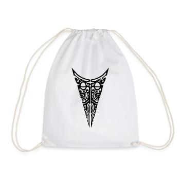 logo poitrine maori 30 noir - Sac de sport léger - blanc - Devant