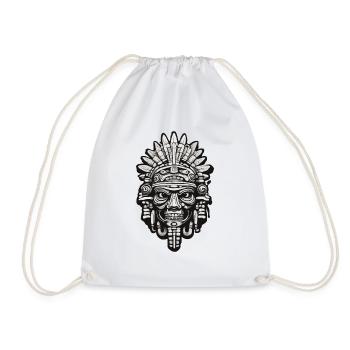 Mayan / High Culture / Peru / Mayan Calendar / Motif - Drawstring Bag - white - Front