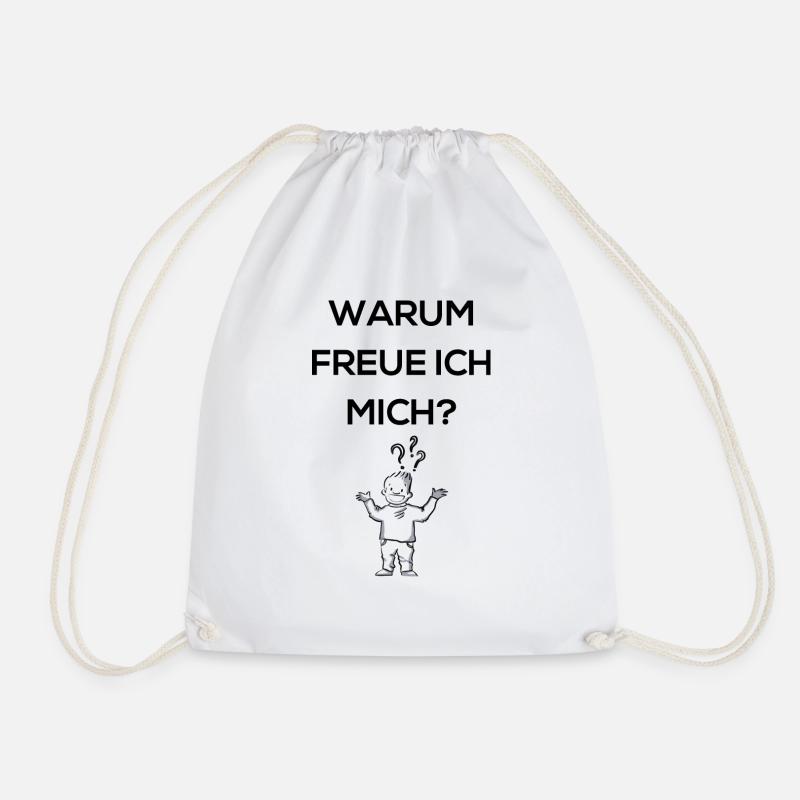 Warum freue ich mich? - Turnbeutel - Weiß