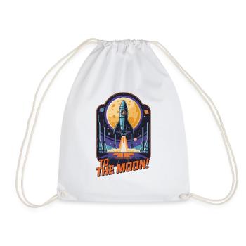 Vers la Lune - Sac de sport léger - blanc - Devant