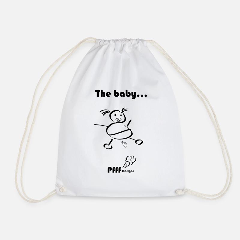 baby Pfff - Drawstring Bag - white