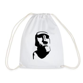 Easter Island - Drawstring Bag - white - Front