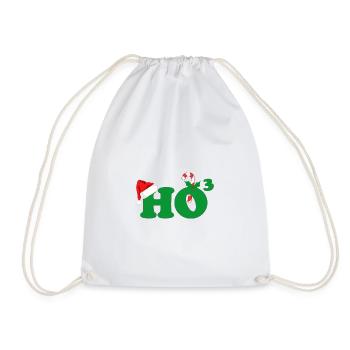 HOHOHO Noël HO Hoch 3 concours de noël - Sac de sport léger - blanc - Devant