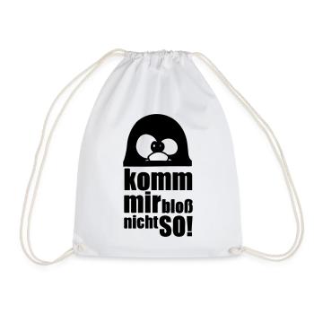 Pinguin Fun Spruch Geschenk Tier lustig - Turnbeutel - Weiß - Vorne