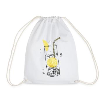 Zitronen Limonade Sommer Limo - Drawstring Bag - white - Front