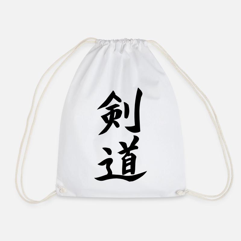 Kendo Kanji - Turnbeutel - Weiß