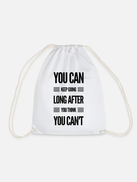 You Can Keep Going - Turnbeutel - Weiß