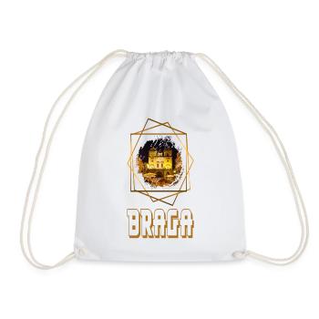 Braga, Portugal, ville, horizons, maison, amour - Sac de sport léger - blanc - Devant