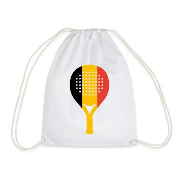 Padel-Belgien - Turnbeutel - Weiß - Vorne