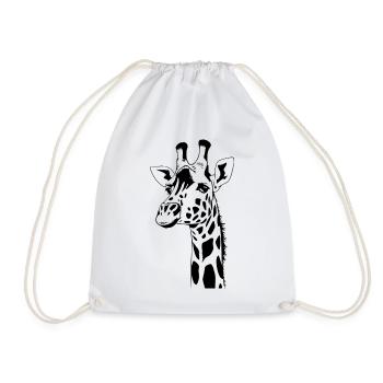 Girafe Girafe T-shirt Cadeau - Sac de sport léger - blanc - Devant