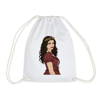 Princess - Drawstring Bag - white - Front