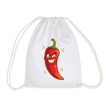 Dessin animé Angry Chili – Flamy & Naughty - Sac de sport léger - blanc - Devant