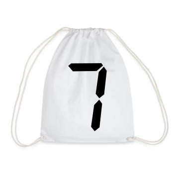digitale_zahl_7- - Sac de sport léger - blanc - Devant