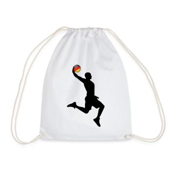 Basketball Win Germany - Drawstring Bag - white - Front