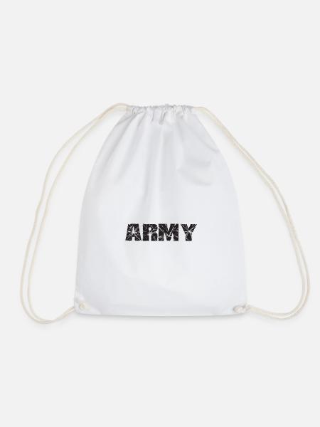 Army - Turnbeutel - Weiß